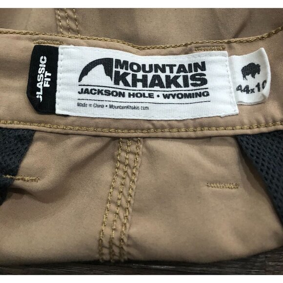 Mountain Khakis Mens Size 44 Classic Fit Jackson Hole Beige Shorts Outdoor - Picture 3 of 5